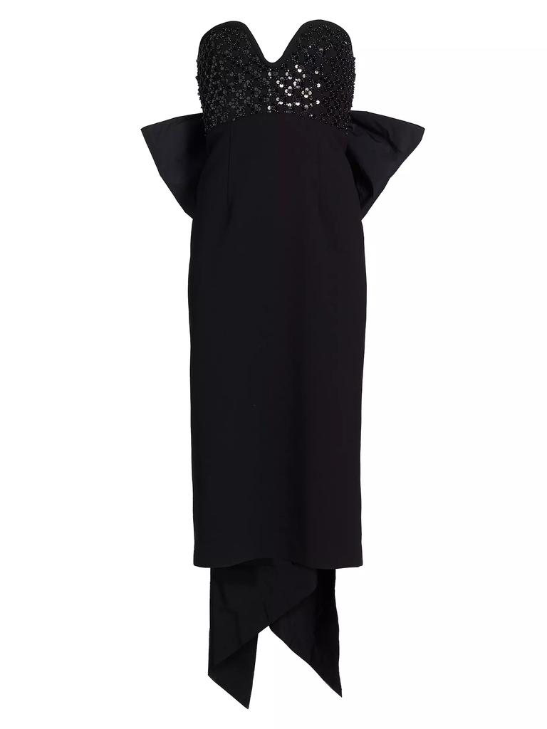 Rebecca Vallance Marie Embellished Bow Midi-Dress