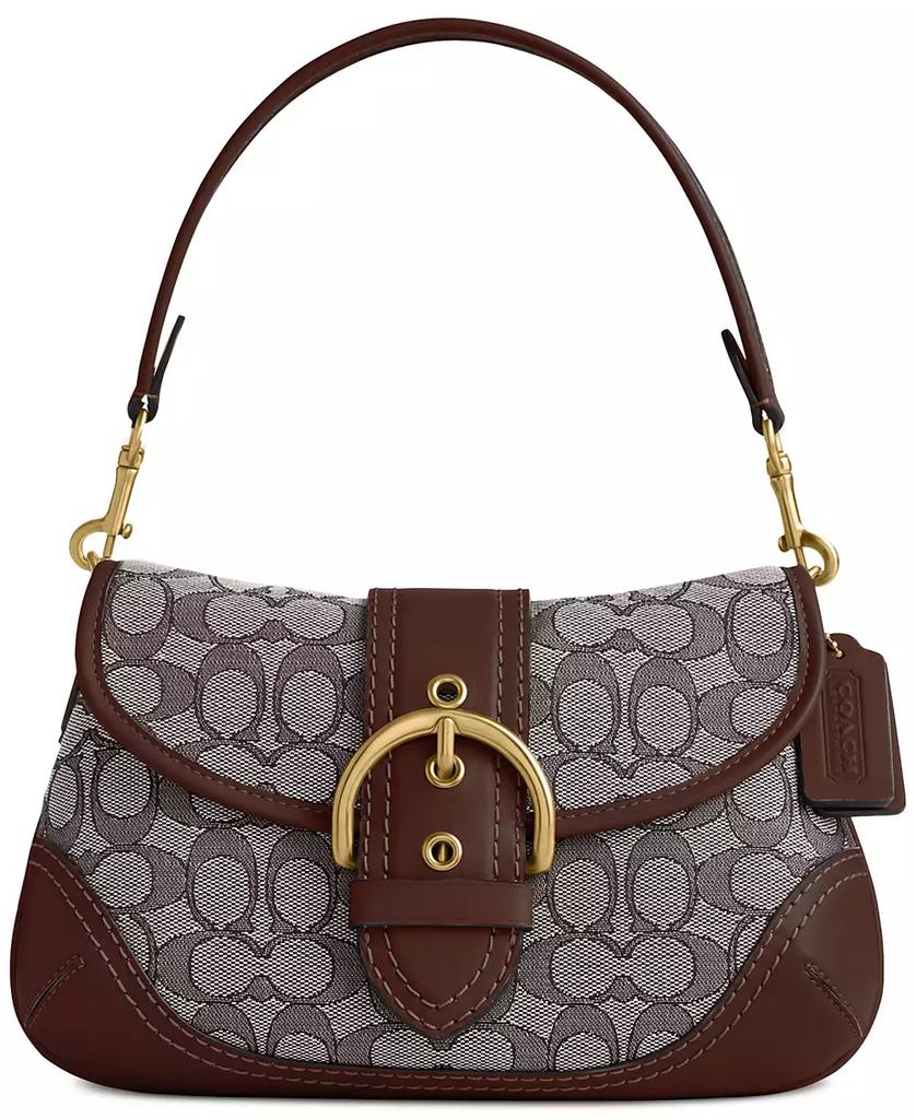 Soho Signature Jacquard Top Handle Shoulder Bag