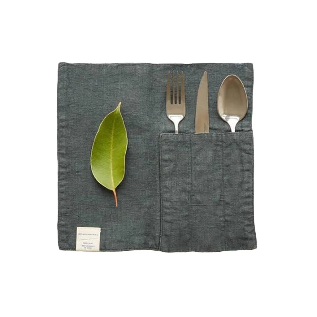 Linen Tales 100% LINEN CUTLERY POCKET