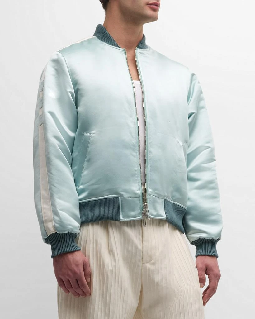 Rhude Men's Rhude Boys 02 Satin Bomber Jacket 1