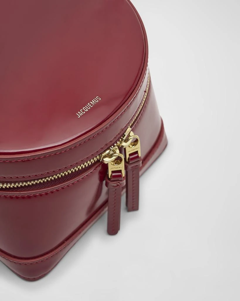 Jacquemus Le Vanito Patent Top-Handle Bag 6