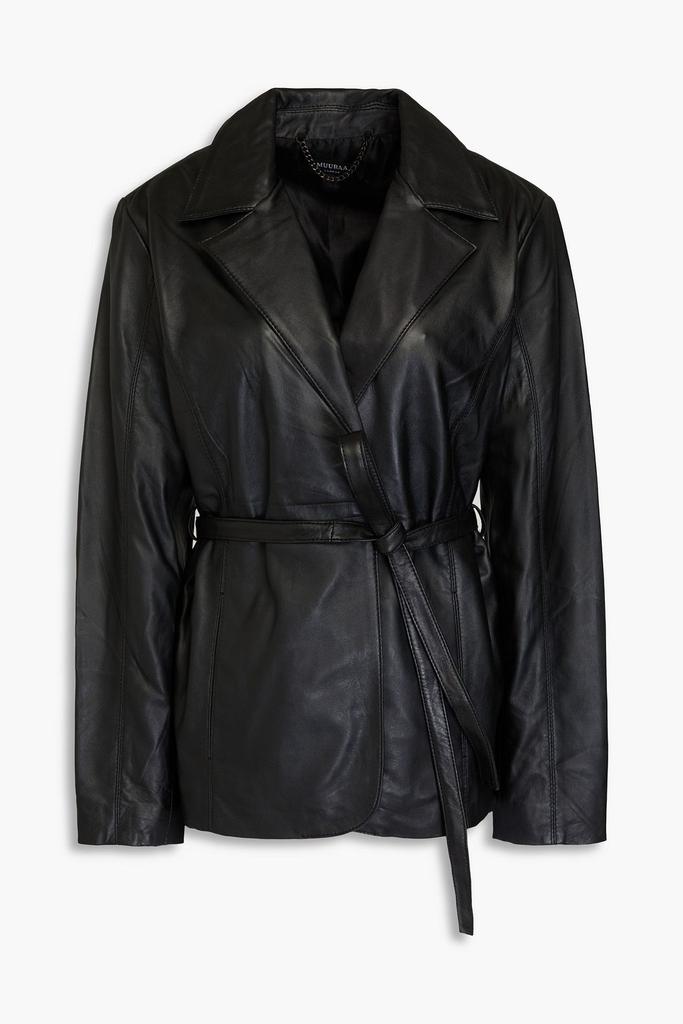 Muubaa Belted leather blazer