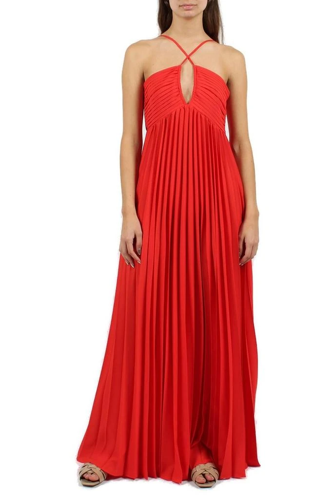 P.A.R.O.S.H. P.A.R.O.S.H. Palmer Pleated Maxi Dress 4