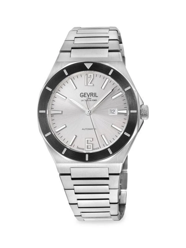 Gevril High Line 43MM Swiss Automatic Stainless Steel Bracelet Watch 1
