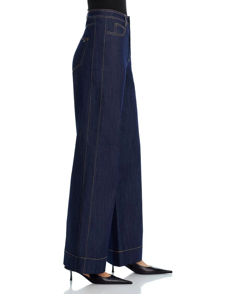 Cinq à Sept Betsy High Rise Wide Leg Jeans in Indigo 4