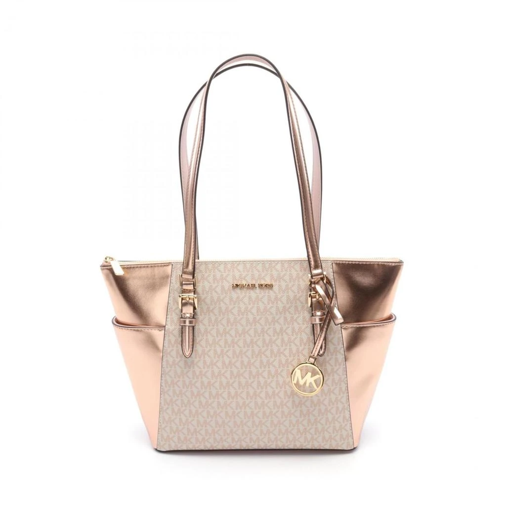 Michael Kors Coated Canvas Leather Tote Bag (Pre-Owned) 1