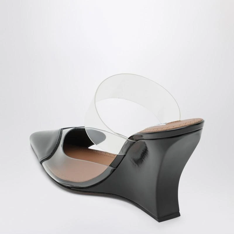 Alaïa Black patent leather Le Coeur wedge mules 4