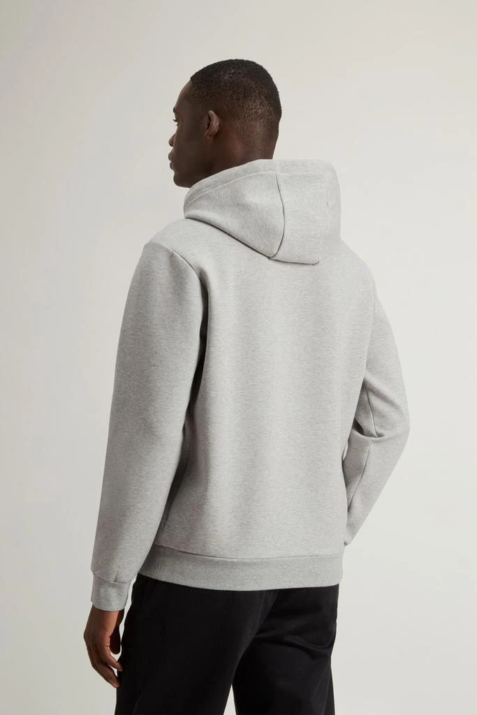 Woolrich Hooded Sweatshirt in Cotton-Blend Interlock - Men - Black 3