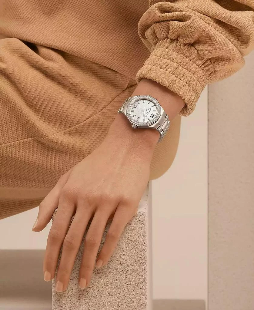 Baume & Mercier Women's Swiss Riviera Diamond (1/5 ct. t.w.) Stainless Steel Steel Bracelet Watch 36mm 6
