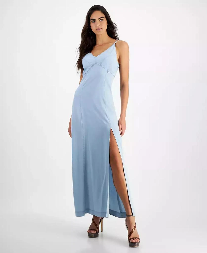 GUESS Women's Cruz Sleeveless Denim Maxi Dress 1