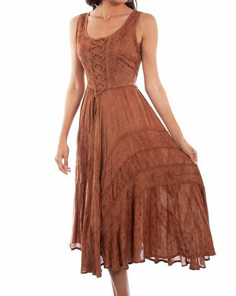 Scully Scully - Lace-up Jacquard Dress 6