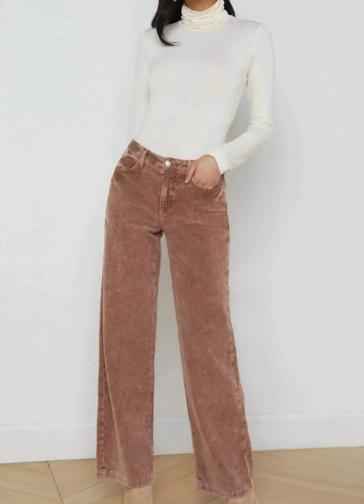 L'Agence L'Agence - Scottie Corduroy Wide-leg Jean 1