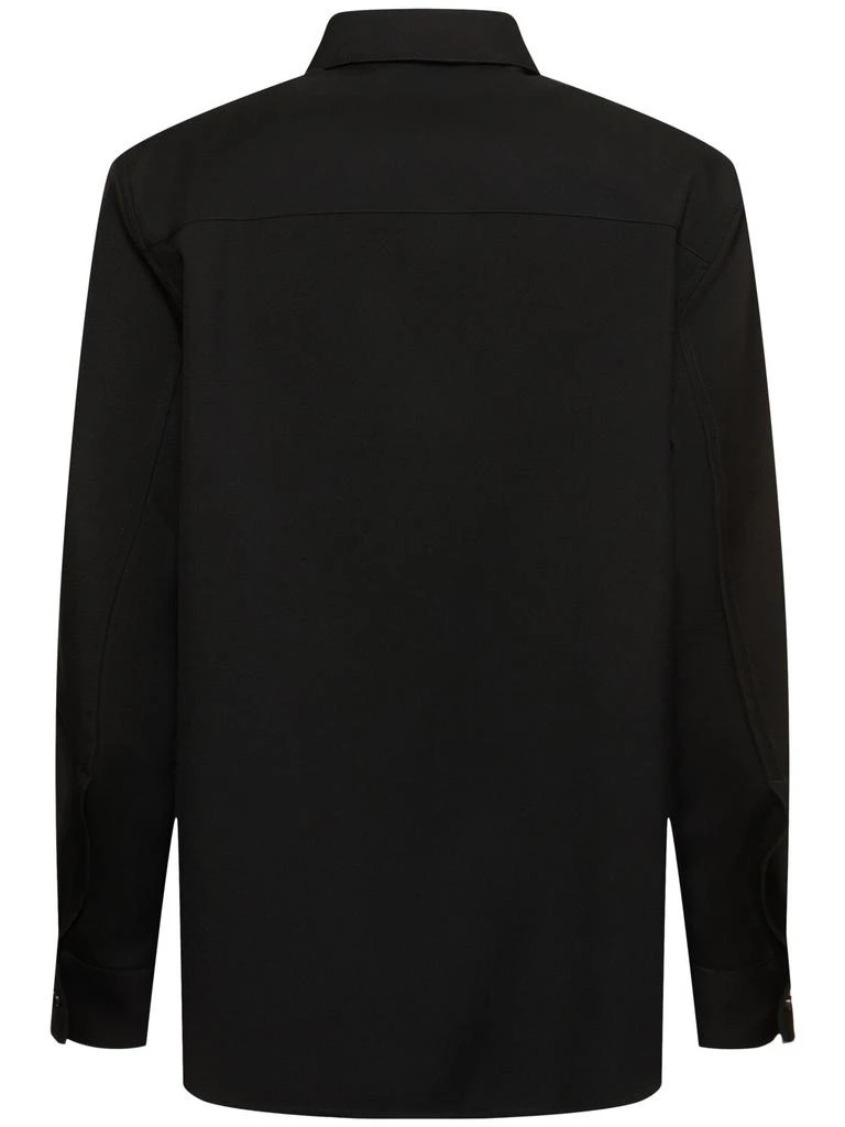 JIL SANDER Wool Gabardine Overshirt 3