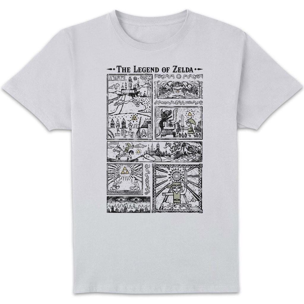 Nintendo The Legend of Zelda Drawings Unisex T-Shirt - White