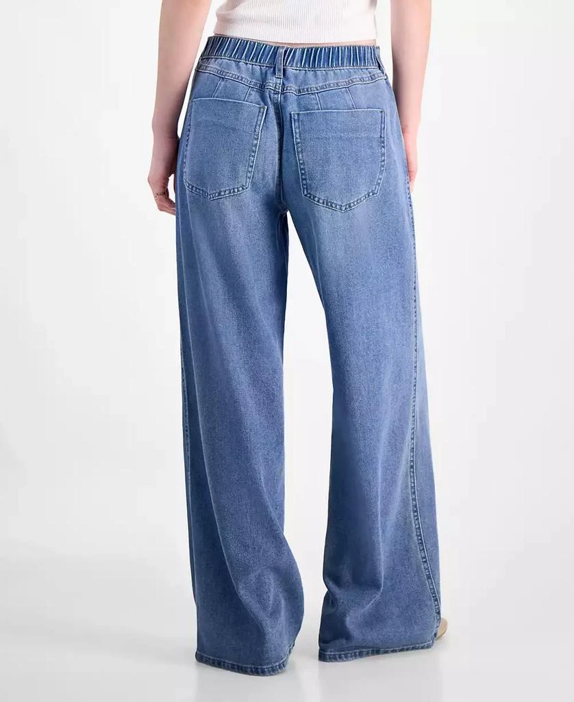 Vanilla Star Juniors' Mid Rise Wide Leg Jeans 4