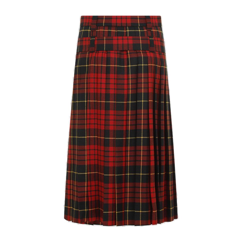 Alexander McQueen Alexander McQueen Tartan-Check Belted