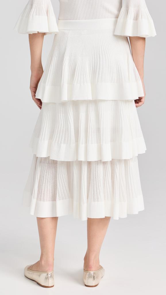 Zimmermann Natura Tiered Ruffle Skirt