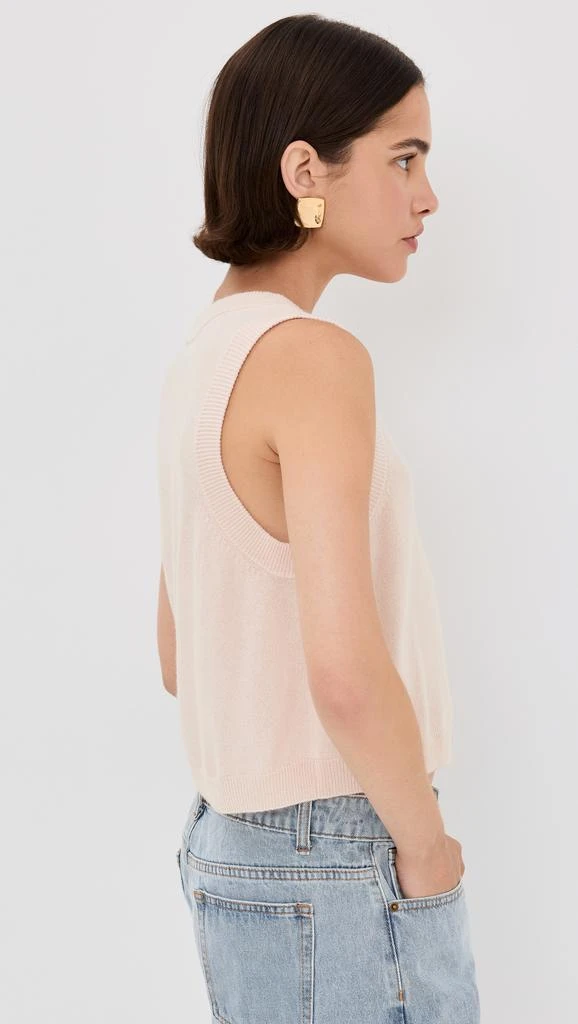 Sablyn Sterling Cropped V Neck Boxy Tank 3