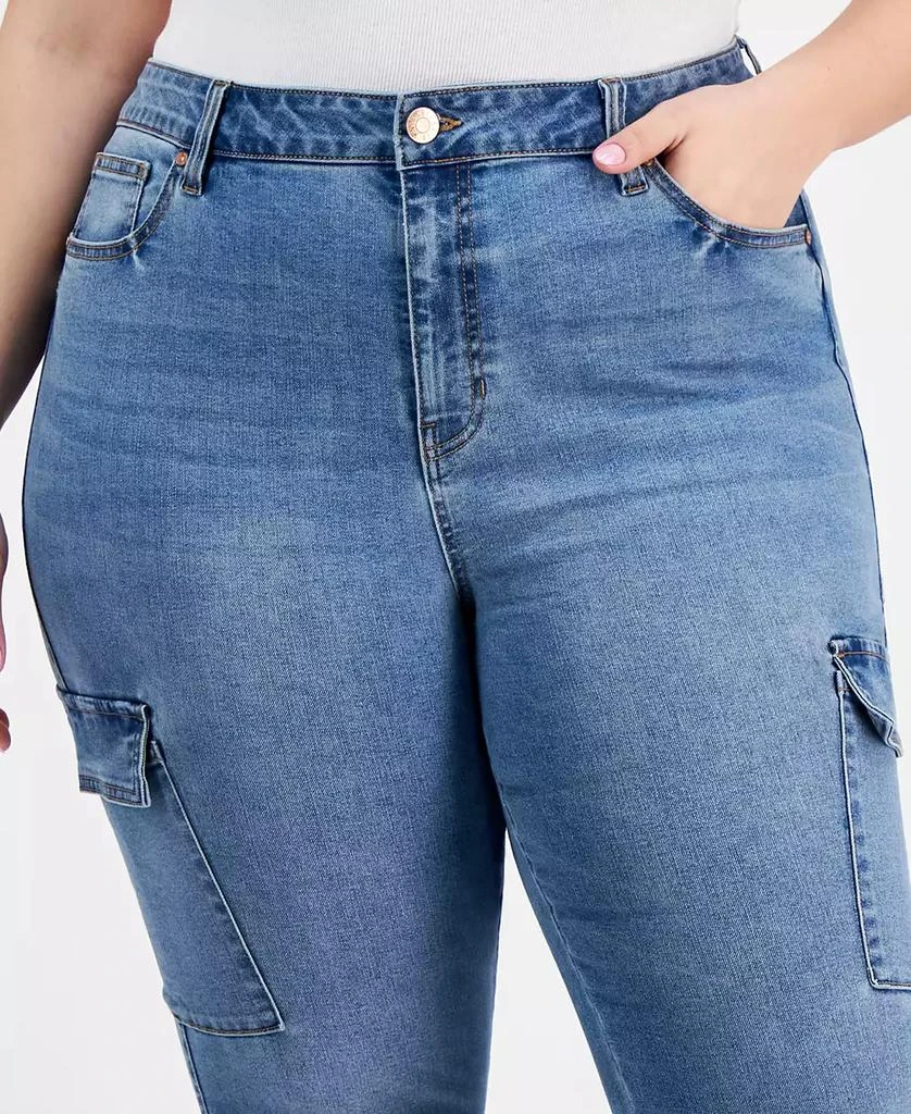 Celebrity Pink Trendy Plus Size High-Rise Skinny Cargo Jeans 5
