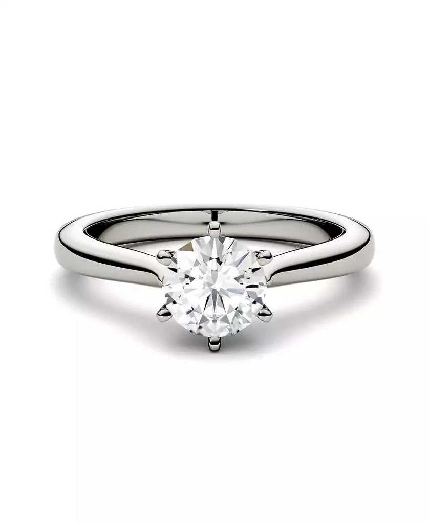 Charles & Colvard Moissanite Solitaire Engagement Ring 1/2 ct. t.w. Diamond Equivalent in 14k White Gold 3