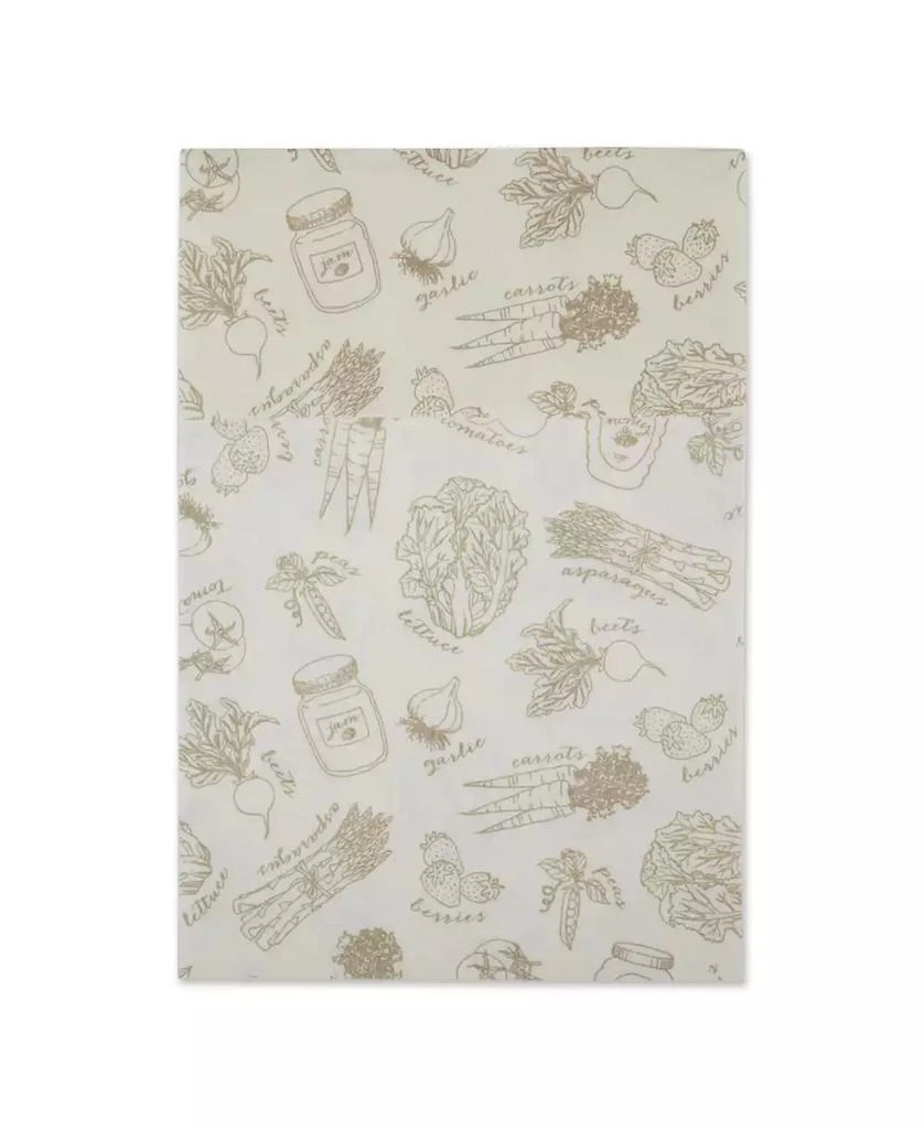 Design Imports Fridge Liner Collection Non-Adhesive, Cut to Fit, 12x24", Cream Market, 6 Piece 6