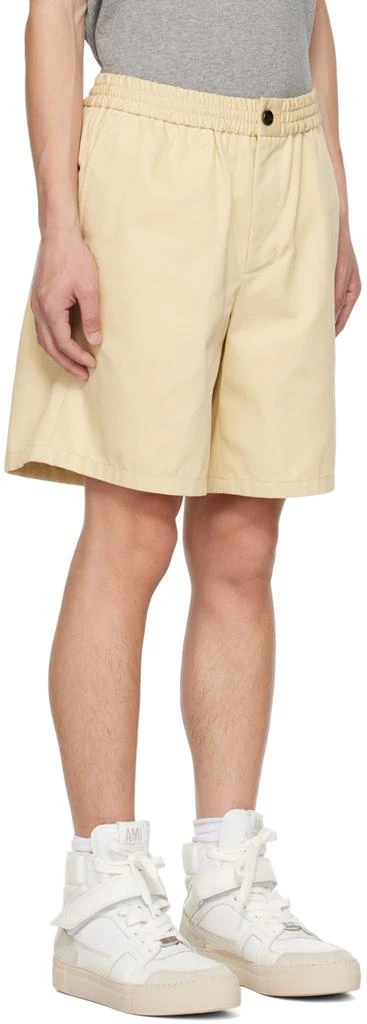 AMI Beige Elasticized Shorts 2