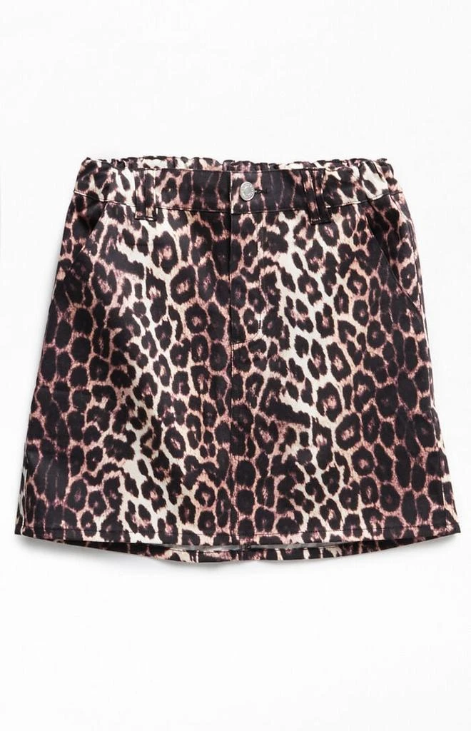 CRIMSON & CLOVER Kids Leopard E-Waist Mini Skirt 1