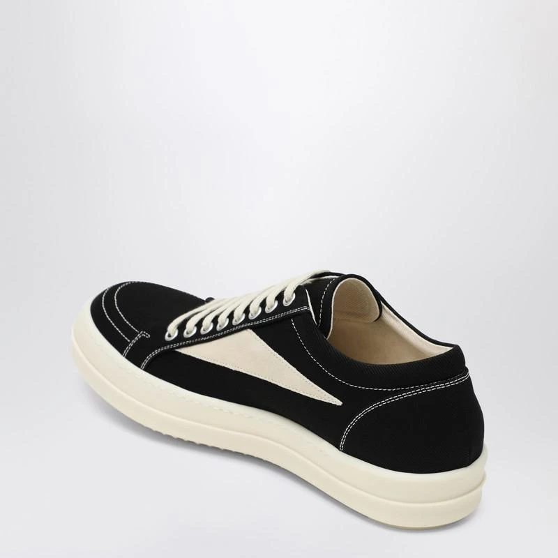 DRKSHDW Vintage black canvas and suede sneakers 4