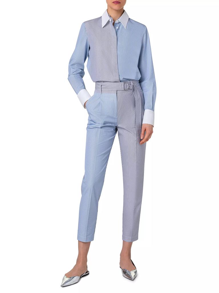 Akris Parasol Stripe Cotton Shirt