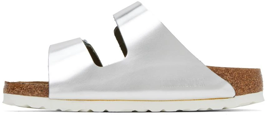 Birkenstock Silver Arizona Soft Footbed Sandals 3