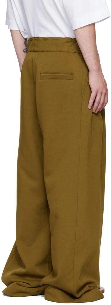 Dries Van Noten Tan Pleated Sweatpants 3