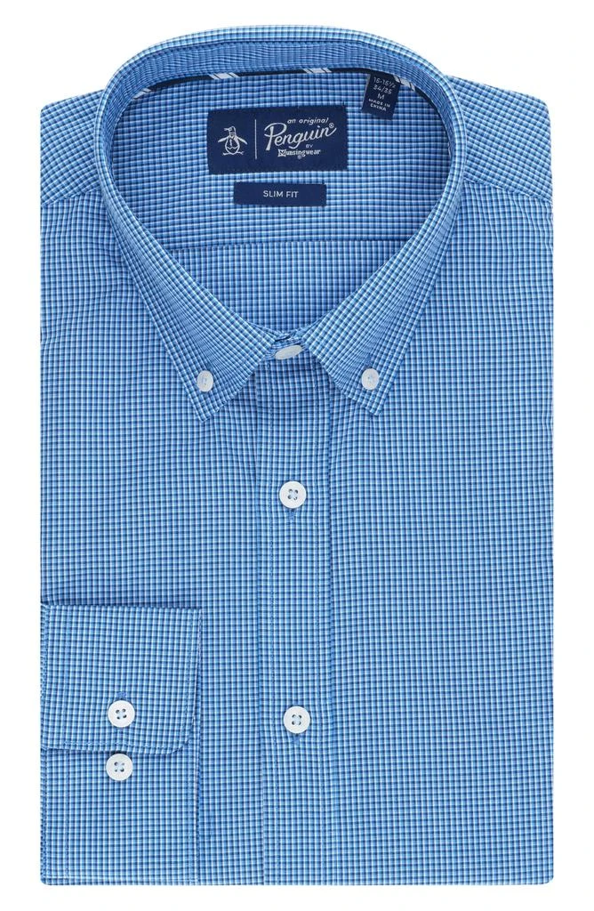 Original Penguin Compact Check Slim Fit Dress Shirt 1