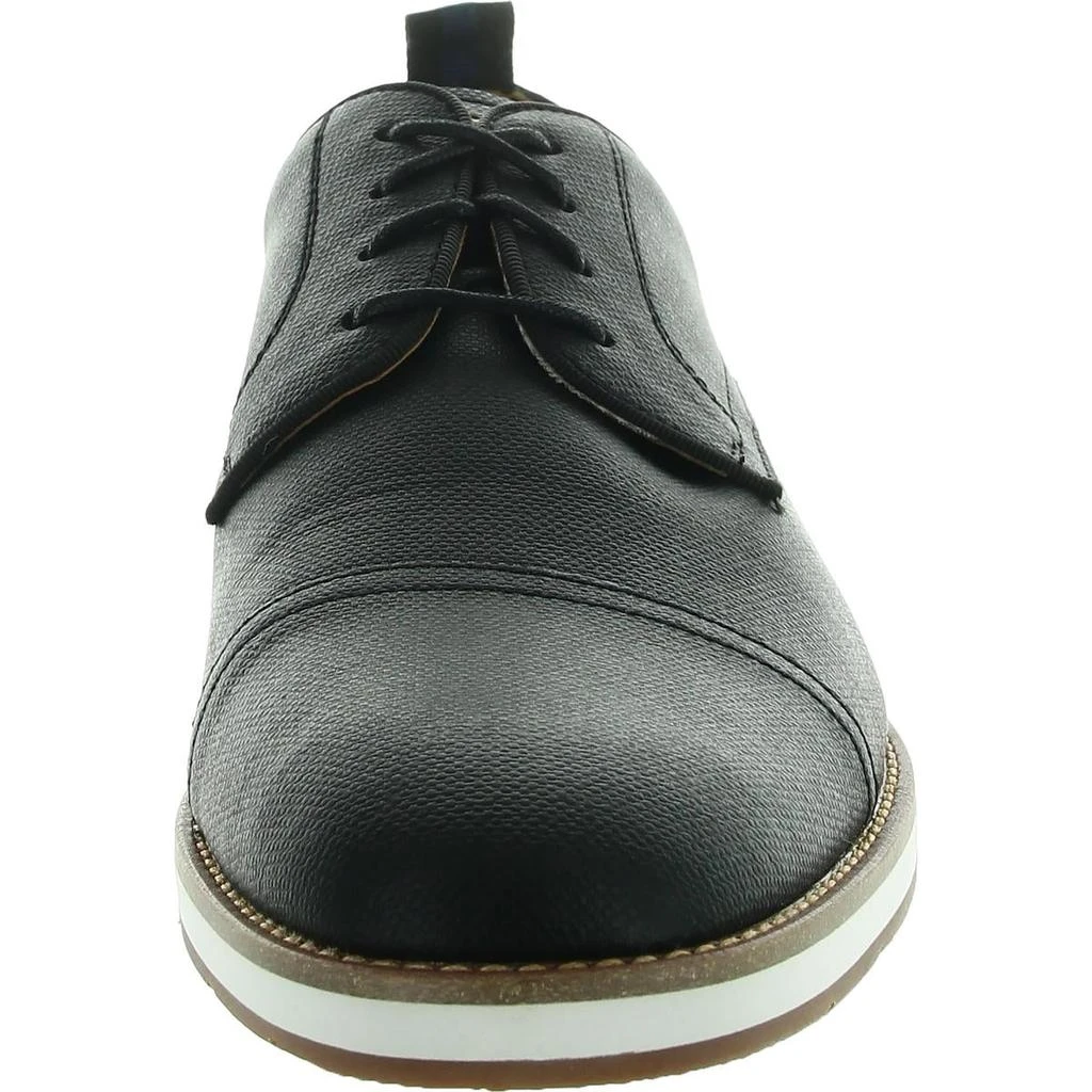 Steve Madden Saverio Mens Lace-Up Faux Leather Derby Shoes 3