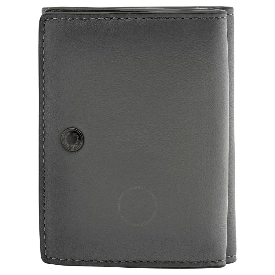 Coach Men's Trifold Compact Leather Wallet In Grey 1