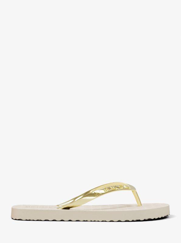 Michael Kors Signature Logo Flip Flops