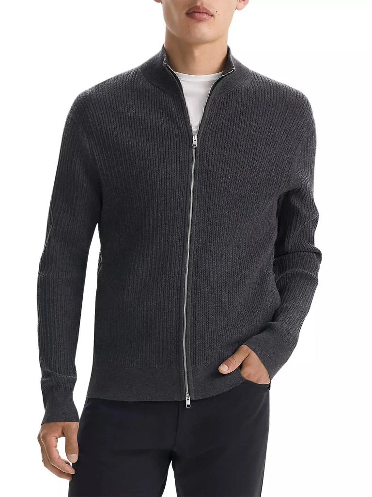 Theory Riland Cable-Knit Full-Zip Sweater 3