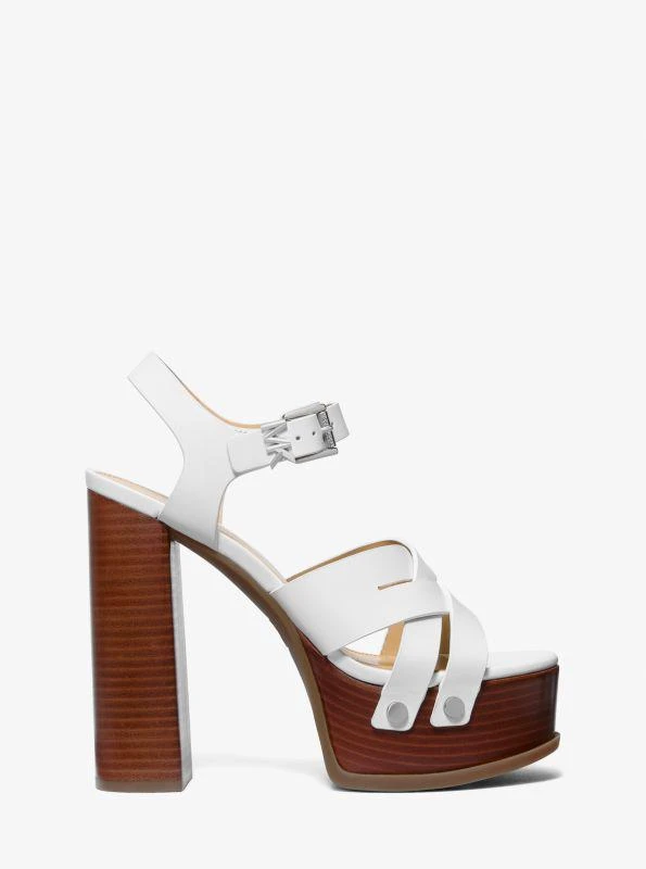 Michael Kors Nora Leather Platform Sandal 2