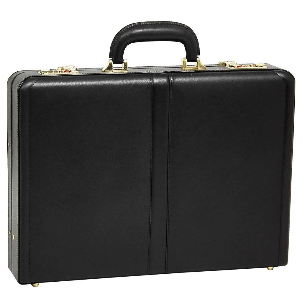 McKleinUSA McKlein 80445 Reagan 80445- Black Leather Attache Case 1