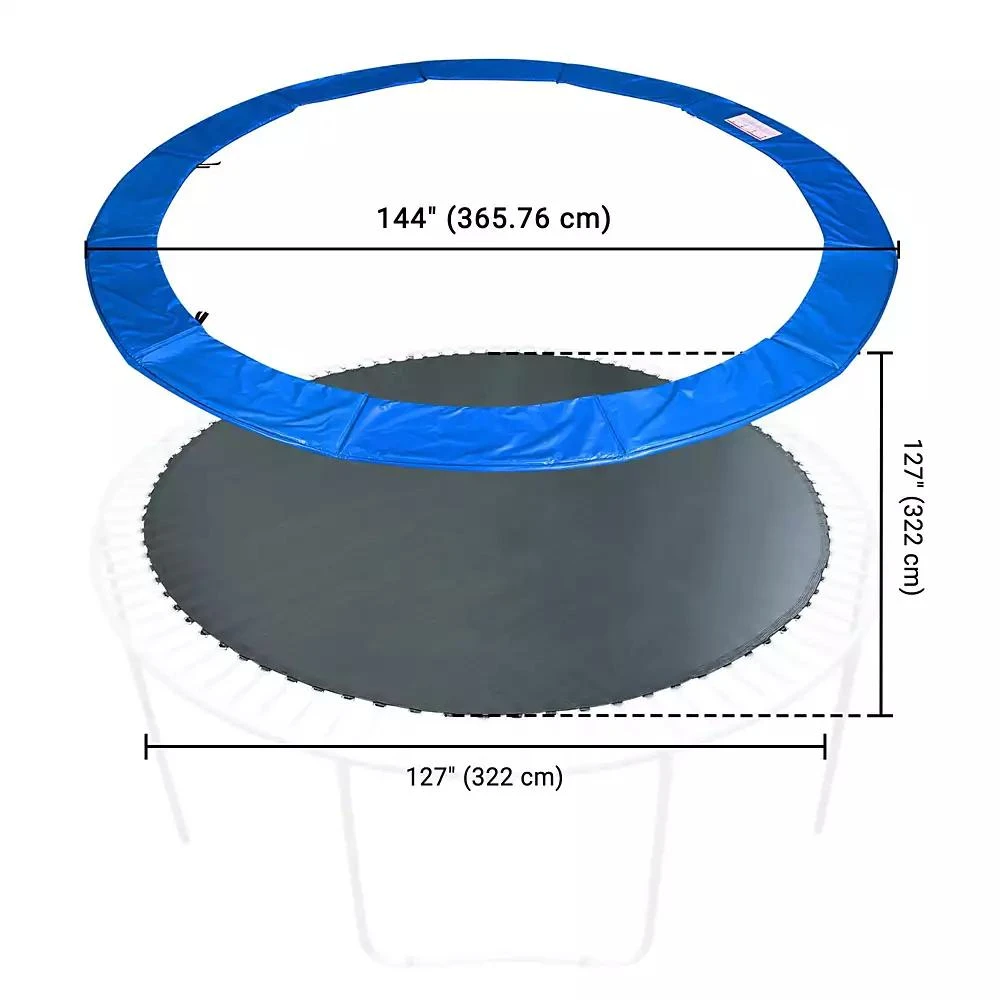 Yescom Trampoline Mat 
Pad Replacement Kit with 72 V-Hooks Fits 12 ft Trampoline Frame 9