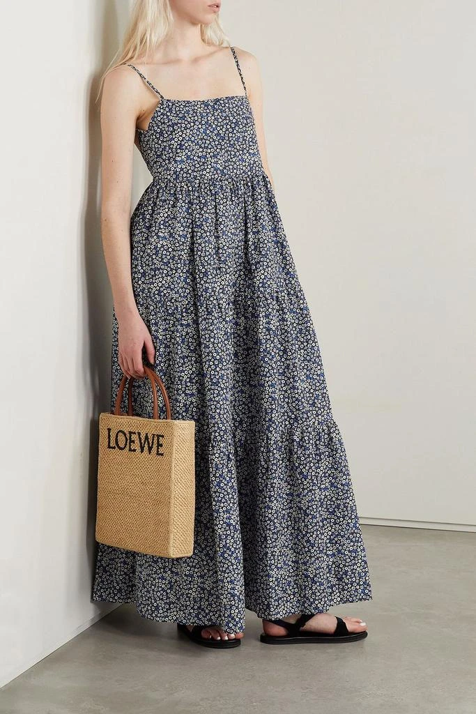 Matteau Tiered floral-print cotton-poplin maxi dress 2