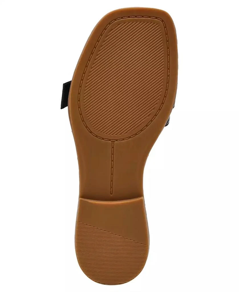 Anne Klein Women's Capara Square Toe Flat Sandals 5