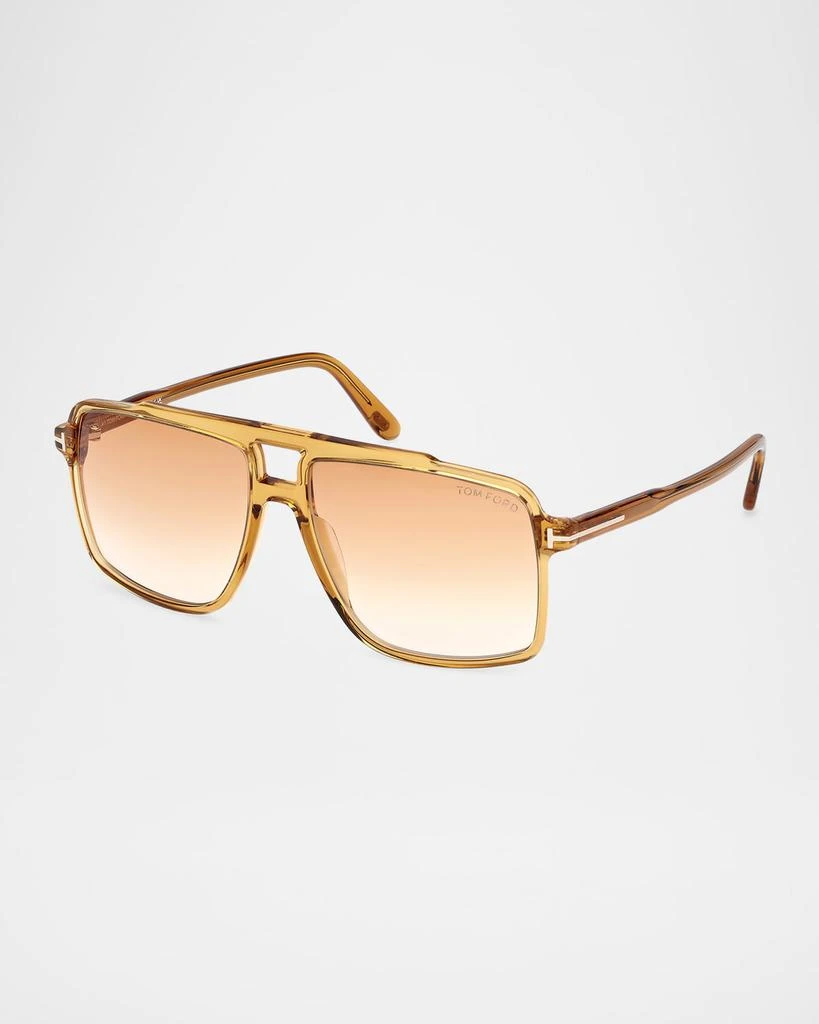 Tom Ford Men's Kemp Acetate Rectangle Sunglasses 3