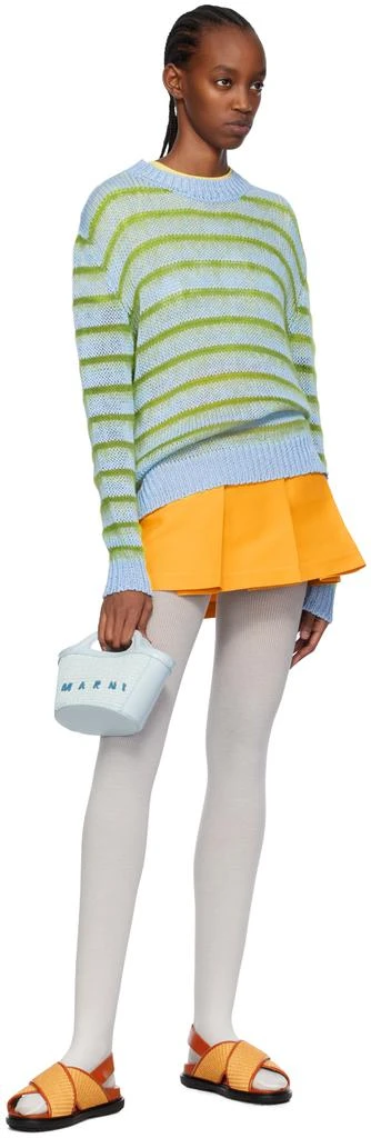 Marni Blue & Green Striped Sweater 4