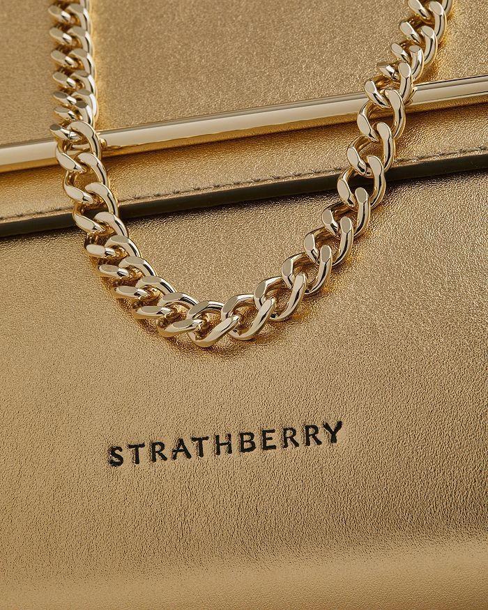 Strathberry Stylist Metallic Gold Tone Leather Crossbody 8