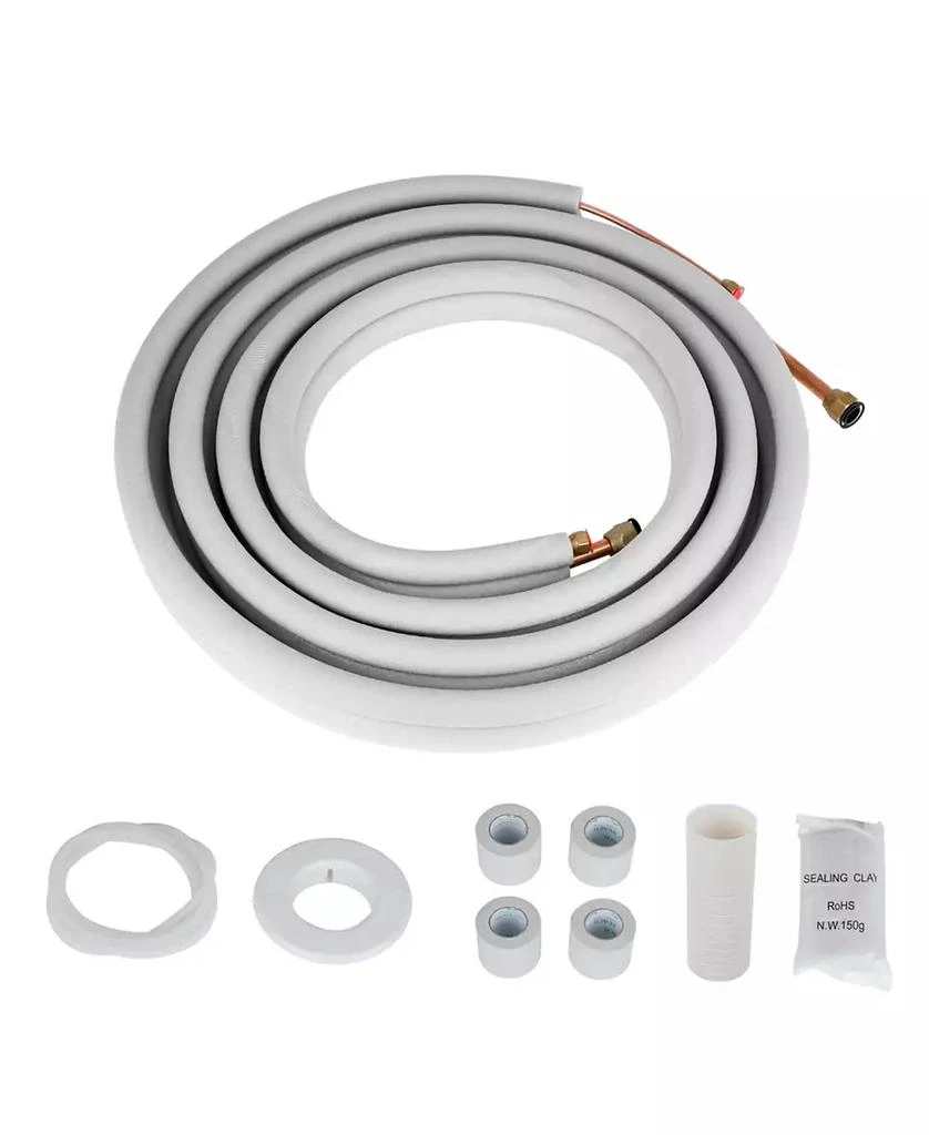 Black & Decker BLACK+DECKER 24.6 Ft. Refrigerant Line Set with Copper Flared Fittings, 1/4” & 1/2", BSAK3, Compatible with BSA1215MC Inverter Mini Split Air Conditioner 1