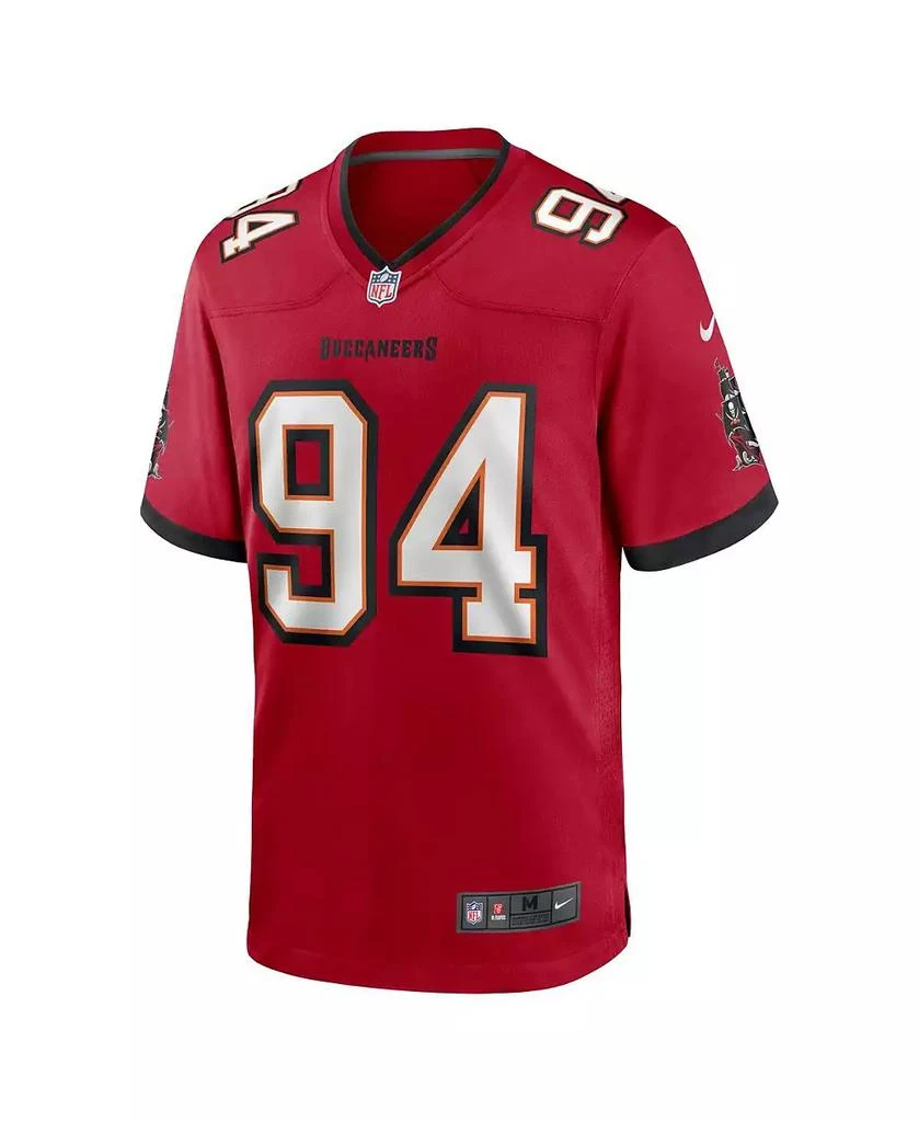 NIKE Men's Calijah Kancey Red Tampa Bay Buccaneers Game Jersey 3