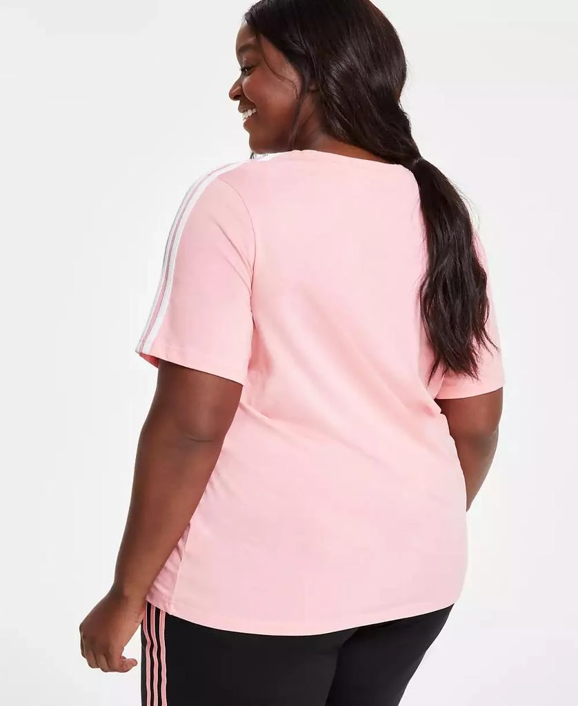 Adidas Plus Size Essentials Slim 3-Stripes T-Shirt 5