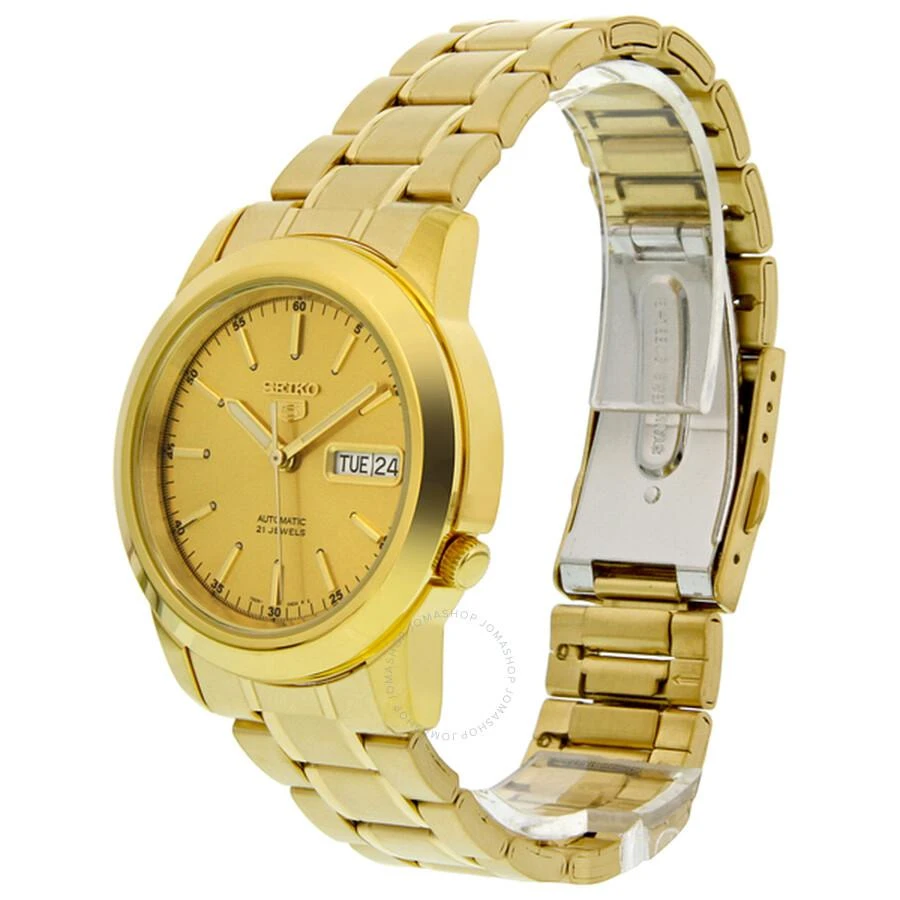 Seiko 5 Automatic Champagne Dial Yellow Gold-tone Men's Watch SNKE56 3