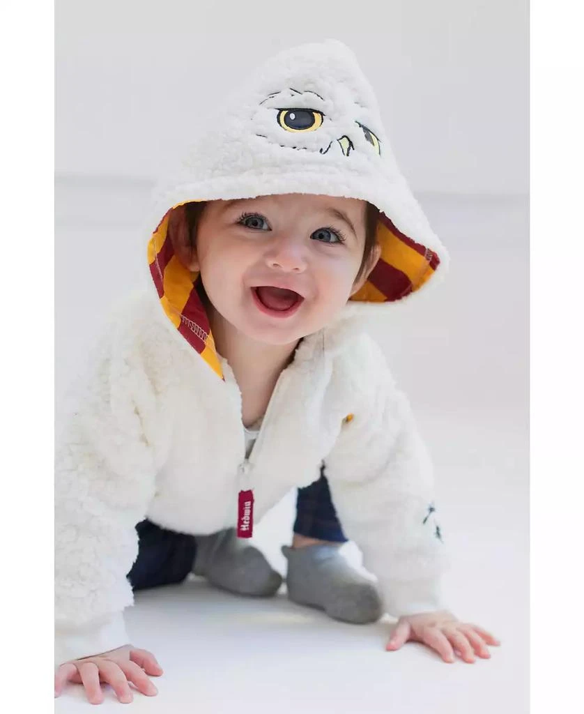 Harry Potter Baby Boys Hedwig Fleece Zip Up Costume Hoodie 5