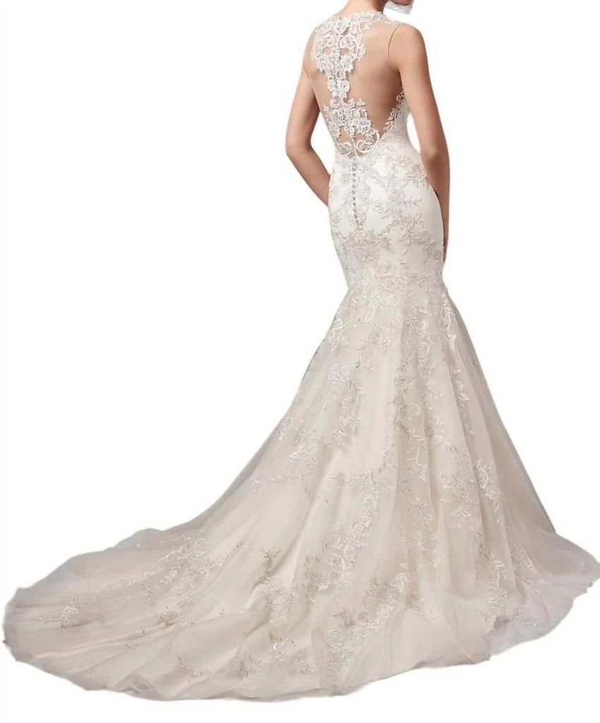 Maggie Sottero Bronson Wedding Dress In Light Champagne/ivory 2